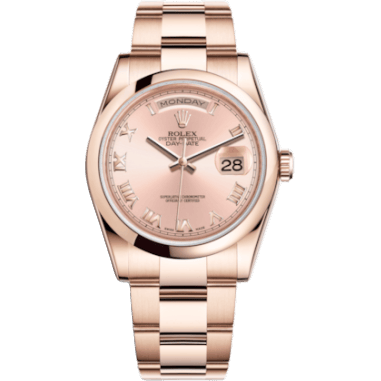 Day-Date 36 Everose Domed / Oyster / Pink Roman