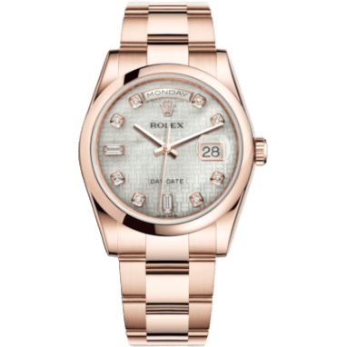 Day-Date 36 Everose Domed / Oyster / Oxford MOP