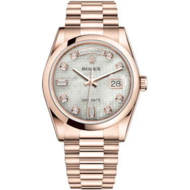 Day-Date 36 Everose Domed / President / Oxford MOP