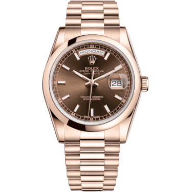 Day-Date 36 Everose Domed / President / Chocolate