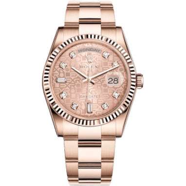 Day-Date 36 Everose Fluted / Oyster / Pink Computer