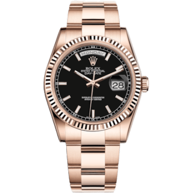 Day-Date 36 Everose Fluted / Oyster / Black