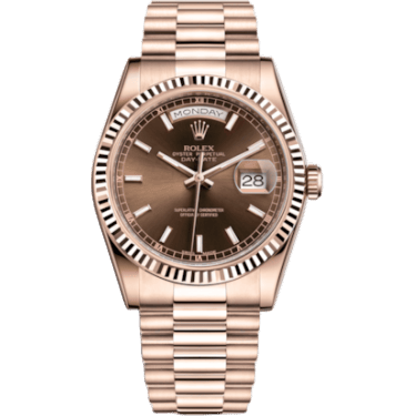 Day-Date 36 Everose Fluted / President / Chocolate