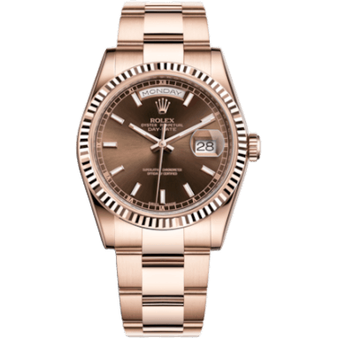 Day-Date 36 Everose Fluted / Oyster / Chocolate