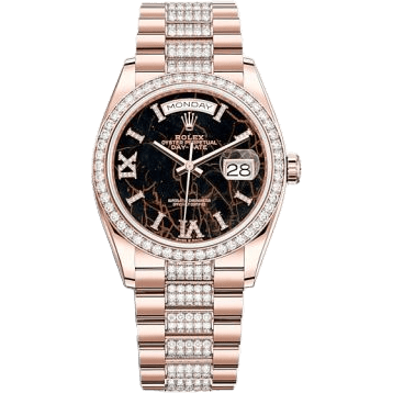 Day-Date 36 Everose Gold / Diamond / Eisenkiesel / President-Diamond