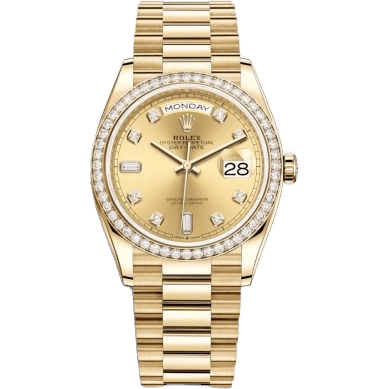 Day-Date 36 Yellow Gold / Diamond / Champagne-Diamond / President
