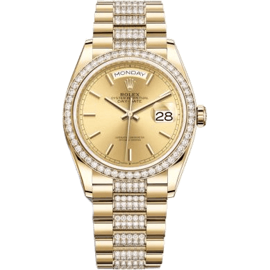 Day-Date 36 Yellow Gold / Diamond / Champagne / President-Diamond