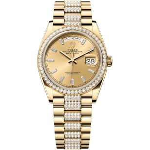 Day-Date 36 Yellow Gold - Diamond / Champagne - Baguette / President - Diamond