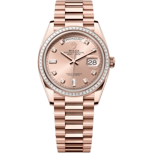 Day-Date 36 Everose Gold - Baguette / Rose - Diamond / President