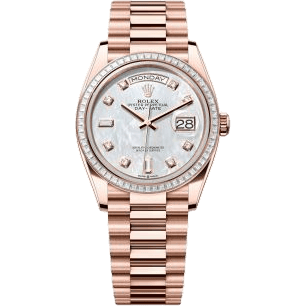 Day-Date 36 Everose Gold - Baguette / MOP - Diamond / President