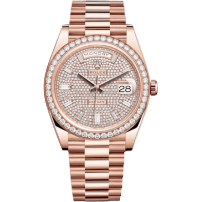 Day-Date 40 Everose - Diamond / Paved