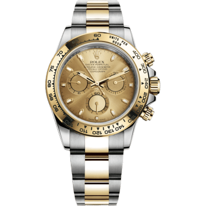 Cosmograph Daytona Stainless Steel / Yellow Gold / Champagne