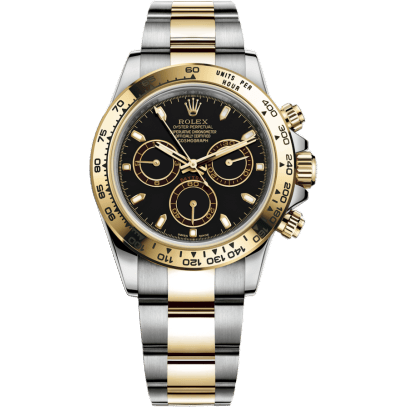 Cosmograph Daytona Stainless Steel / Yellow Gold / Black