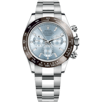 Cosmograph Daytona Platinum / Cerachrom / Ice Blue - Baguette