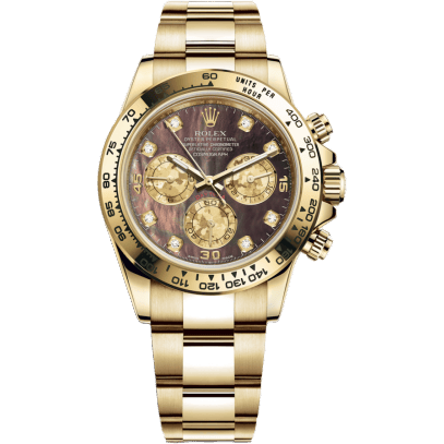 Cosmograph Daytona Yellow Gold / Black MOP Diamond