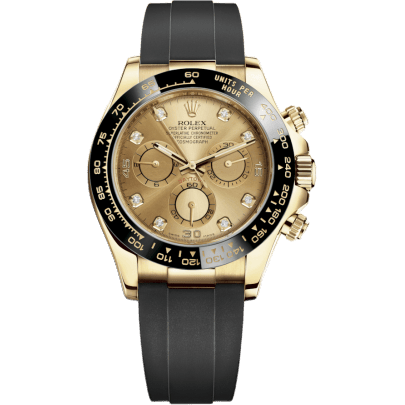 Cosmograph Daytona Yellow Gold / Cerachrom / Champagne-Diamond / Oysterflex