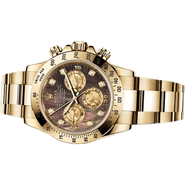 Daytona Yellow Gold Black Mother of Pearl Diamonds