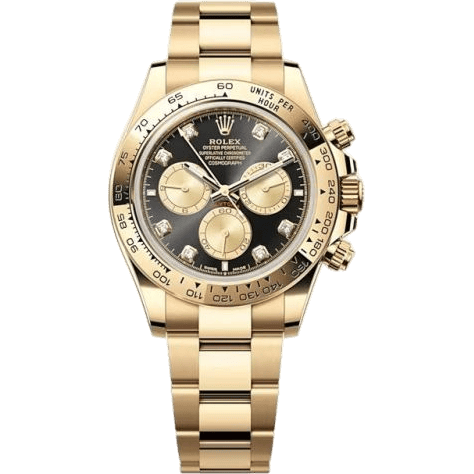 Cosmograph Daytona Yellow Gold / Black - Champagne - Diamond / Oyster