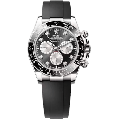 Cosmograph Daytona White Gold - Cerachrom / Black - Steel - Diamond / Oysterflex