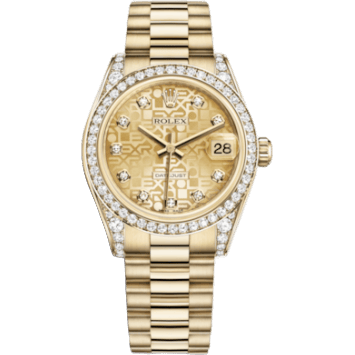 Datejust 31 Yellow Gold Diamond / President / Champagne Computer