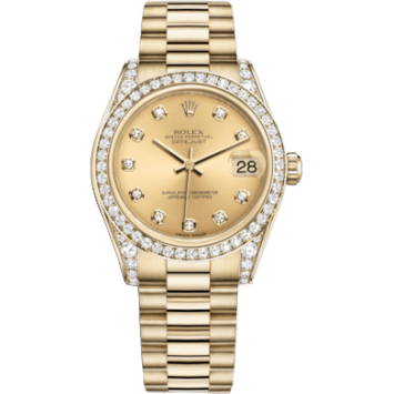 Datejust 31 Yellow Gold Diamond / President / Champagne Diamond