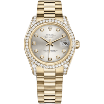 Datejust 31 Yellow Gold Diamond / President / Silver Diamond
