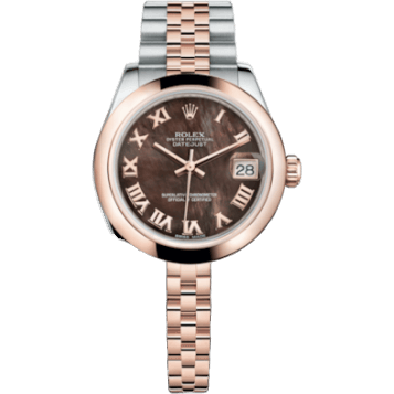Datejust 31 Rolesor Everose Domed / Jubilee / Black MOP Roman