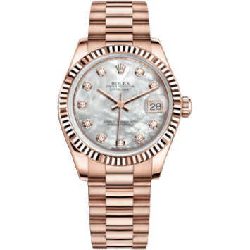 Datejust 31 Everose Fluted / President / MOP