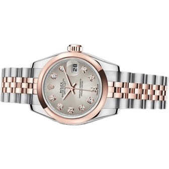 Lady-Datejust 26 Rolesor Everose Jubilee Silver Diamond