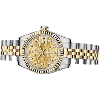 Lady-Datejust 26 Rolesor Fluted Computer Diamond Jubilee