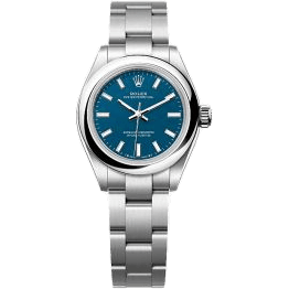 Oyster Perpetual 28 Stainless Steel / Med Blue
