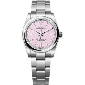 Oyster Perpetual 34 Stainless Steel / Candy Pink