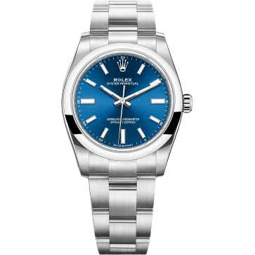 Oyster Perpetual 34 Stainless Steel / Blue