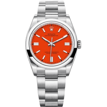 Oyster Perpetual 36 Stainless Steel / Red