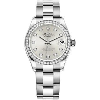 Datejust 31 Stainless Steel Diamond / Oyster / Silver - Diamond