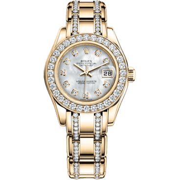 Datejust Pearlmaster 29 Yellow Gold Diamond Mother of Pearl Diamond