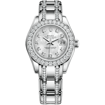 Datejust Pearlmaster 29 White Gold Diamond / MOP Diamond