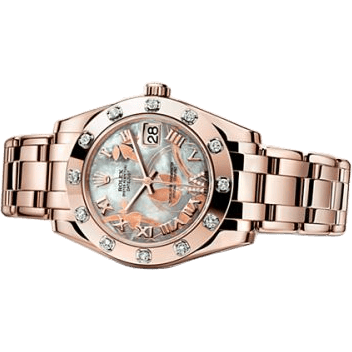 Datejust Pearlmaster 34 Everose 12 Diamond White Goldust Dream