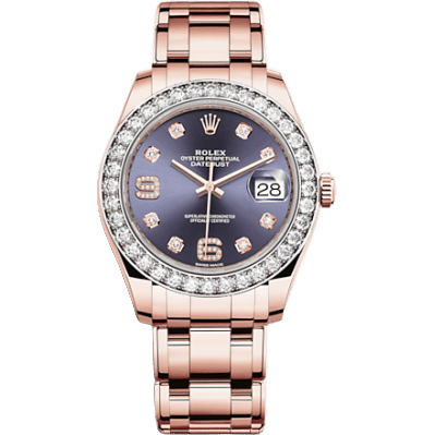 Datejust Pearlmaster 39 Everose Diamond / Aubergine