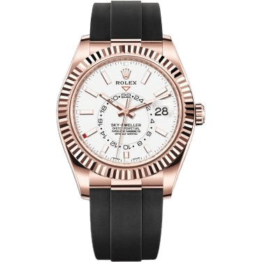 Sky-Dweller Everose / White / Oysterflex