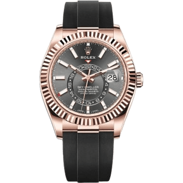 Sky-Dweller Everose / Dark Rhodium / Oysterflex