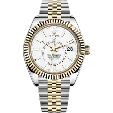 Sky-Dweller Stainless Steel / Yellow Gold / White / Jubilee