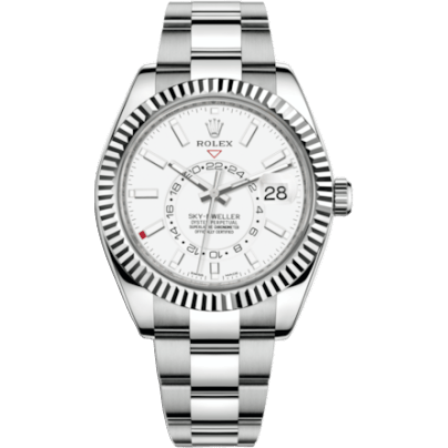 Sky-Dweller Stainless Steel / White Gold / White