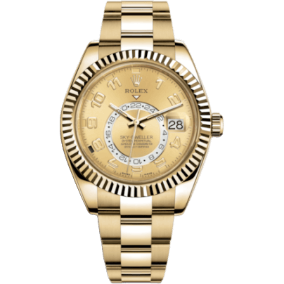 Sky-Dweller Yellow Gold / Champagne Arabic