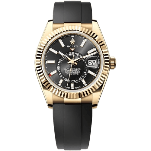 Sky-Dweller Yellow Gold / Black / OysterFlex