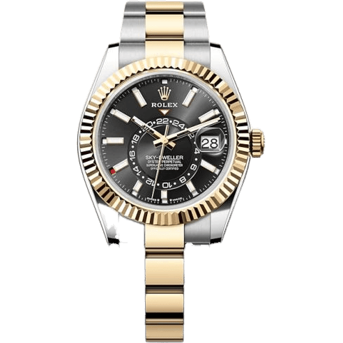 Sky-Dweller Stainless Steel - Yellow Gold / Black / Oyster