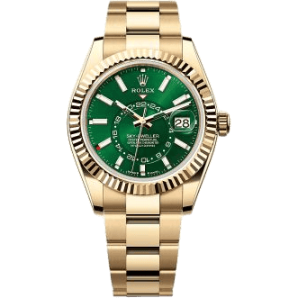 Sky-Dweller Yellow Gold / Green / Oyster