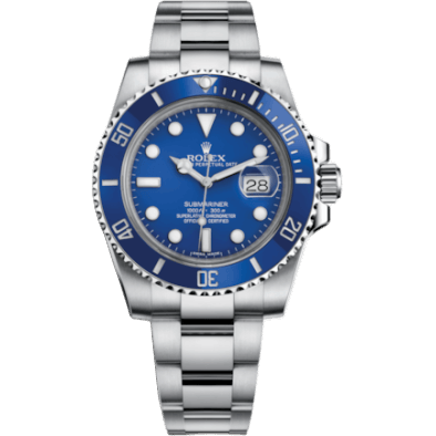 Submariner Date White Gold / Blue