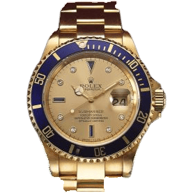 Submariner 16618 Gold Serti