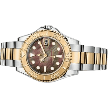 Yacht-Master 35 Rolesor Black Mother of Pearl